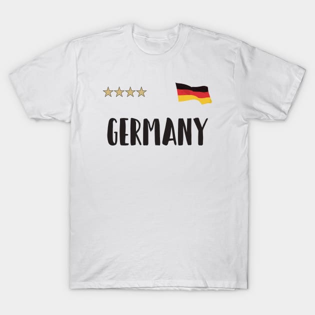 Germany Soccer Football Fan Shirt Flag T-Shirt by Sal71